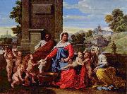 Nicolas Poussin Heilige Familie oil